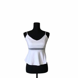 White Guess Cami With Adjustable Straps